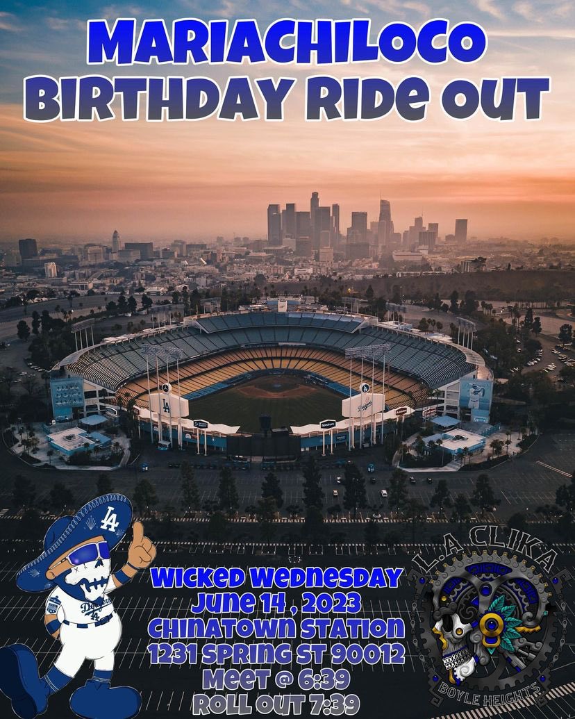 mariachiloco1_'s tweet photo. Ajuaa! Thanks To @laclikabh For Helping Me Plan This Fun Loco Bday Bike RideOut! Also @sweetlifela_ will be attending providing delicious drinks! I Appreciate All The Love &amp; Support See You All Soon Thanks! 🙌🏽🙏🏽👍🏽🔥🍻🚲🤍💙💀⚾️ #mariachiloco #laclikabh #boyleheights #nopasanada https://t.co/6a12wsIXh0