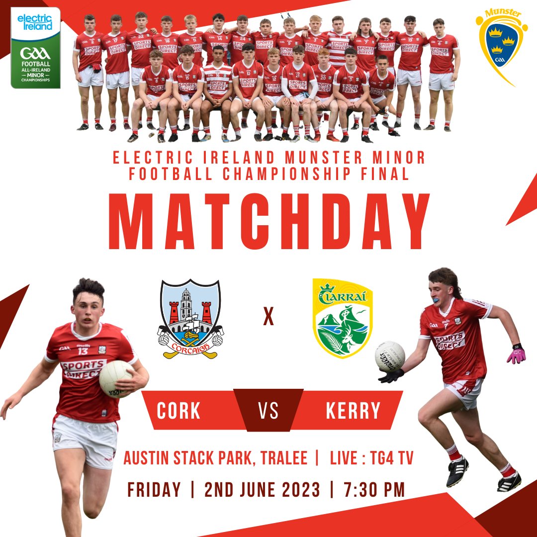 Cork GAA on Twitter "It's Match Day for the Cork Minor Footballers as