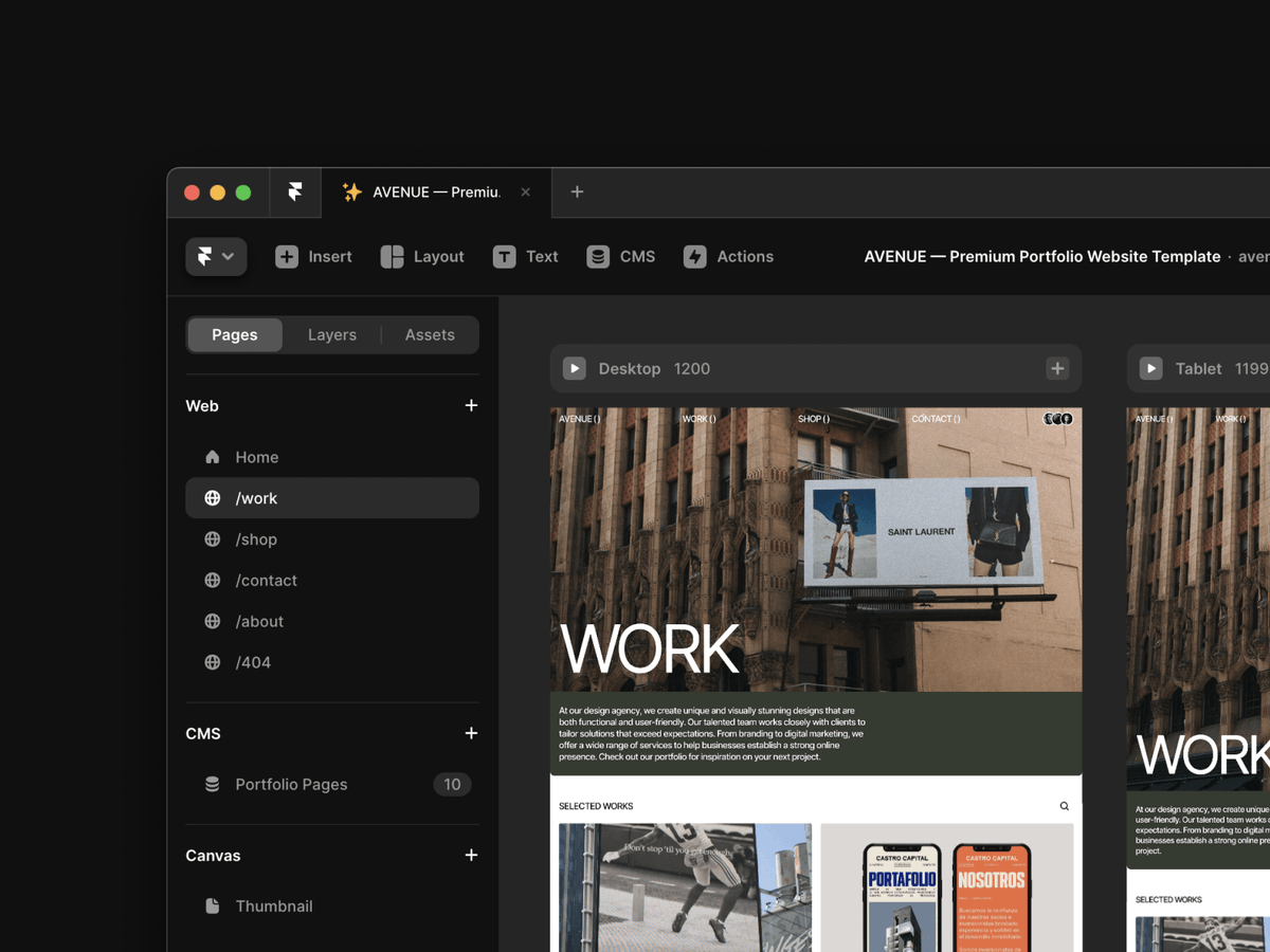 craftworkdesign's tweet image. No days without @framer website templates!

Introducing Avenue, the ultimate solution for a premium design, advanced animations, and e-commerce capabilities.

Catch Avenue by @ProjectRoyden and attract more visitors today! 💻✨

Explore on Craftwork → craftwork.design/downloads/aven…