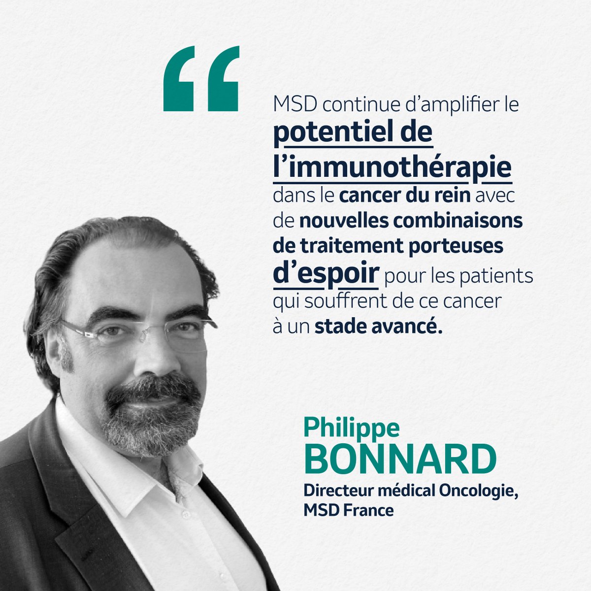 Face au #cancer du rein, MSD poursuit ses efforts de recherche pour offrir de nouvelles options thérapeutiques aux patients. 👉 MSD présentera des données scientifiques inédites dans le cancer du rein métastatique. #ASCO23