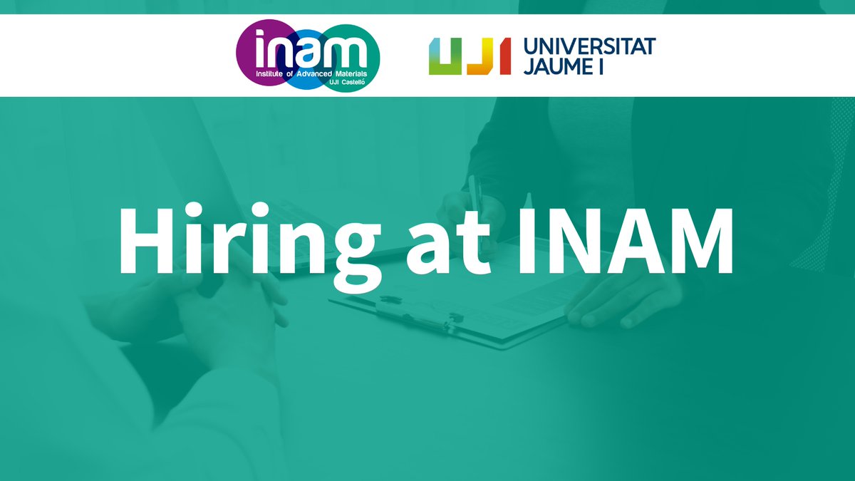 Would you like to research in the field of heterogeneous catalysis for hydrogen release and storage?
👉More info: inam.uji.es/job-offers/res…