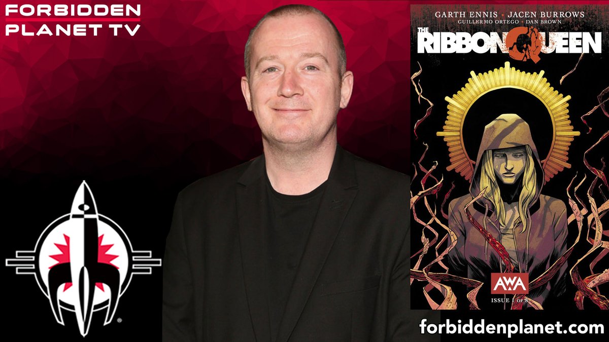 Comics author supreme GARTH ENNIS returns to Forbidden Planet TV to chat with us all about his all-new return to the horror genre with long-term art collaborator Jacen Burrows: THE RIBBON QUEEN.

You can see the full interview here: youtu.be/nSXaXieuWSE