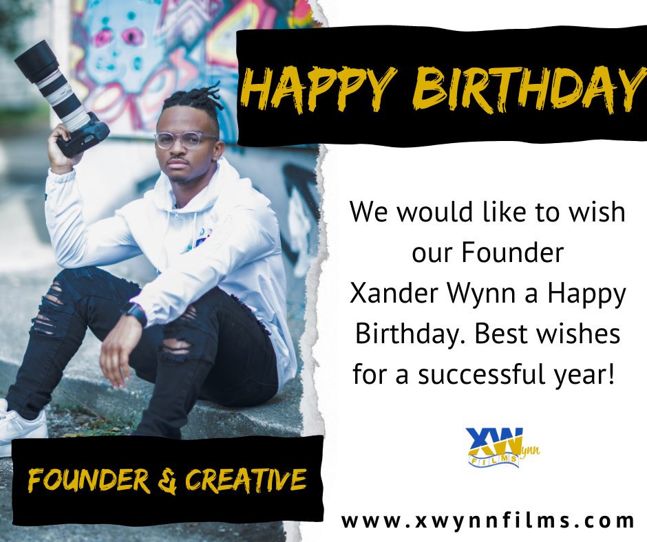 Please help us wish our Founder &amp; Creative, Xander Wynn a very Happy Birthday today!

#cincinnati #xwynnfilms #younameitwefilmit