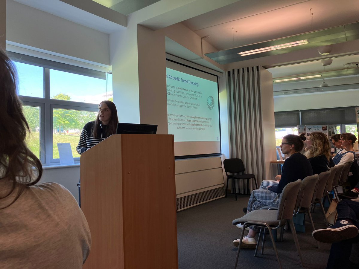 Thrilled to have presented at the South West Marine Fest conference this Wednesday, discussing the Cetacean Acoustic Trend Tracking project. @_RDUK 🐳 🐬🌊  Thanks <a href="/ConChatUK/">Conservation Chat UK Ltd</a> for organising. #CetaceanAcousticTrendTracking  #SWMF23