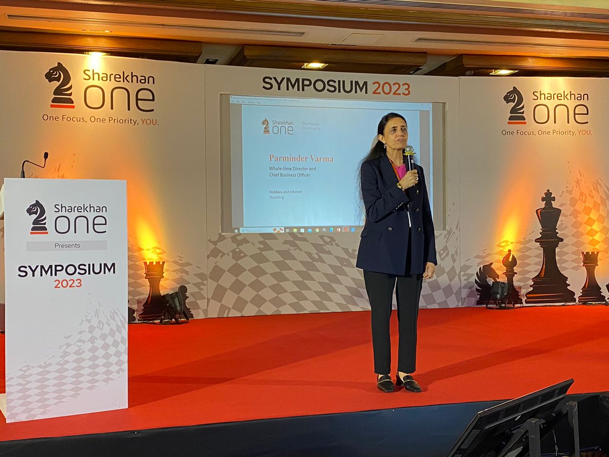 <a href="/ParminderVarma/">parminder varma</a> Chief Business Officer of <a href="/Sharekhan/">Mirae Asset Sharekhan</a> By BNP Paribas kicks off the #SharekhanOneSymposium with some interesting insights and welcomes all guests to the exclusive event.