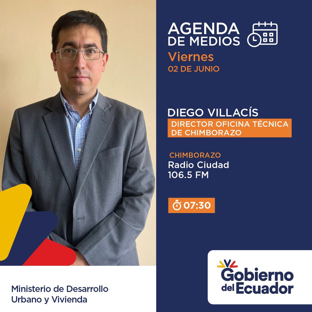 Ministerio de Desarrollo Urbano y Vivienda 🇪🇨 on Twitter "EnMedios📻