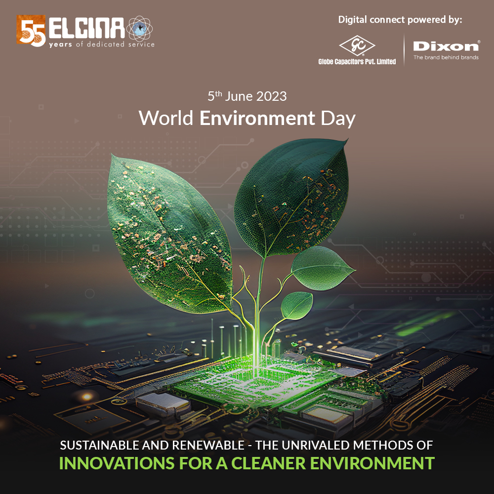 Going green has never been so rewarding. Embrace sustainable and renewable innovations for a cleaner environment -  paving the way for a healthier planet.

#sustainability #renewableenergy #cleanerenvironment #innovations #elcina #environmentday2023 #worldenvironmentday2023