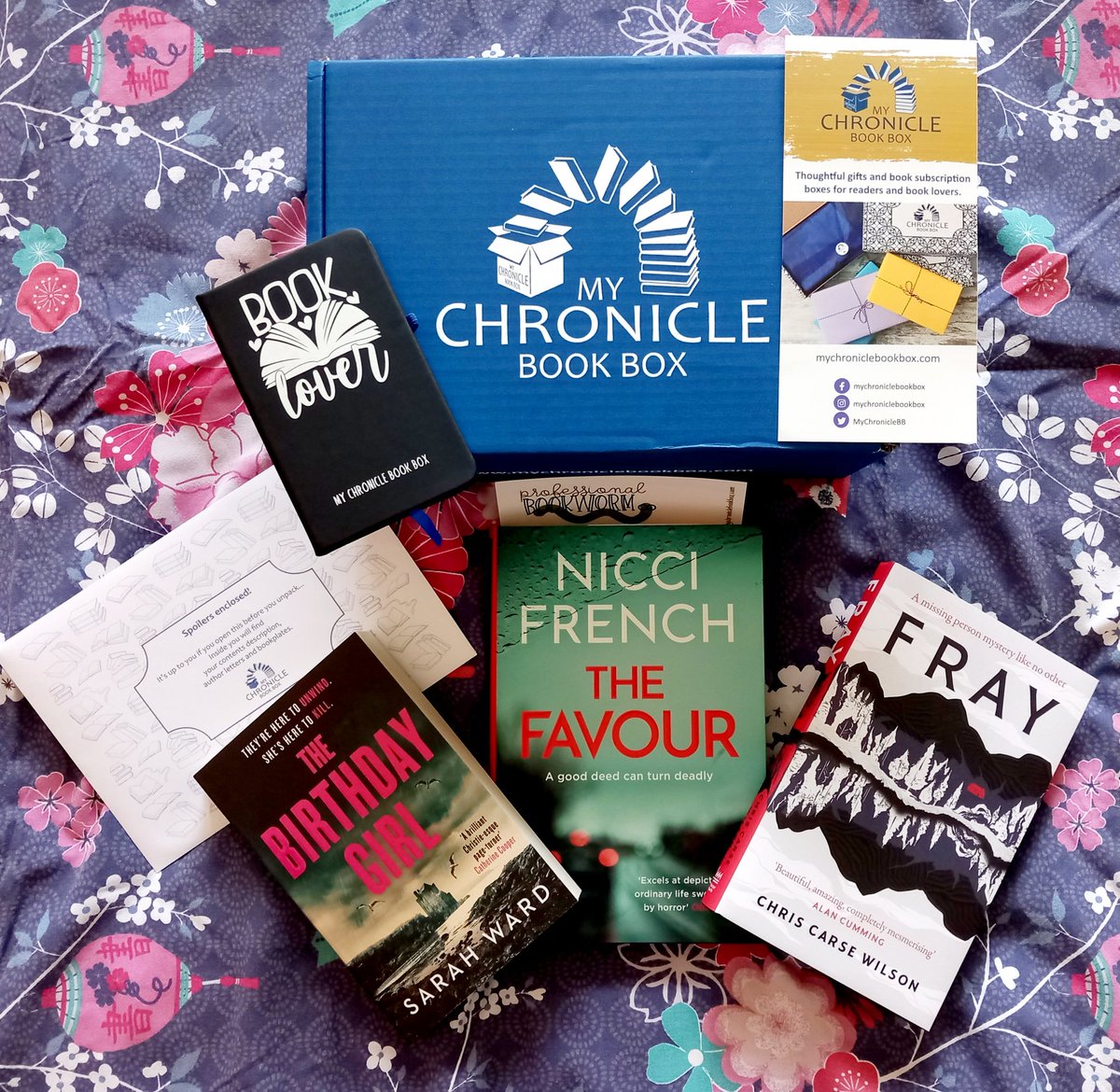 Huge Thanks to @MyChronicleBB for my #Prize a #CrimeandMystery #SubscriptionBox it's amazing! Full unboxing videos on my #Instagram Thank You so so much! #SoGrateful #BookCollector #BookTwitter #BookBlogger 🥰❤️🥰
