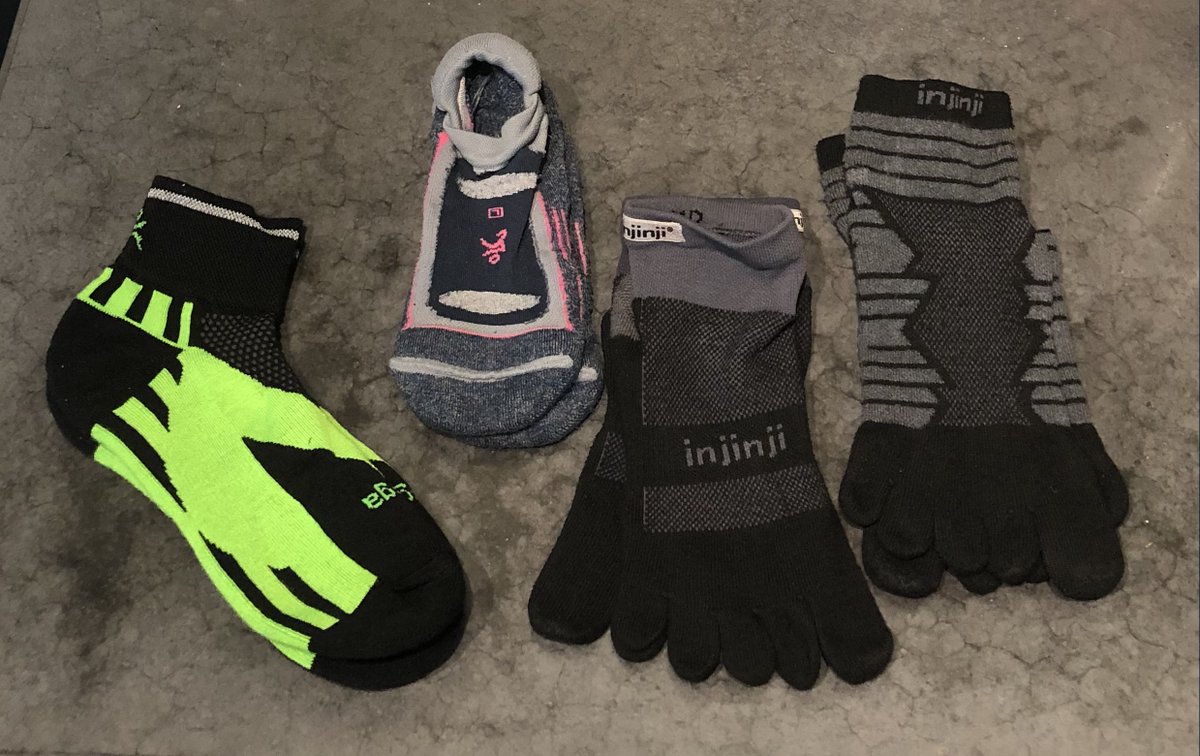 Here's a breakdown of my Running Shoes and Socks for Saturday's 100 mile Ultramarathon 👇👇👇