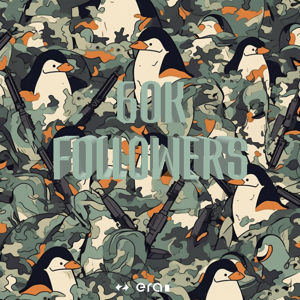 Thank u all ♥ 

My penguin fam 🫶

60K+🐧

Flash Giveaway

🎁Reward: Freemint × 10
📌How to enter:
1⃣Like &amp; Retweet
2⃣Follow us
3⃣Join our discord :discord.gg/3T67T6KWG9

⏰3 hrs

#zkSync #zksyncera $ZKPGN