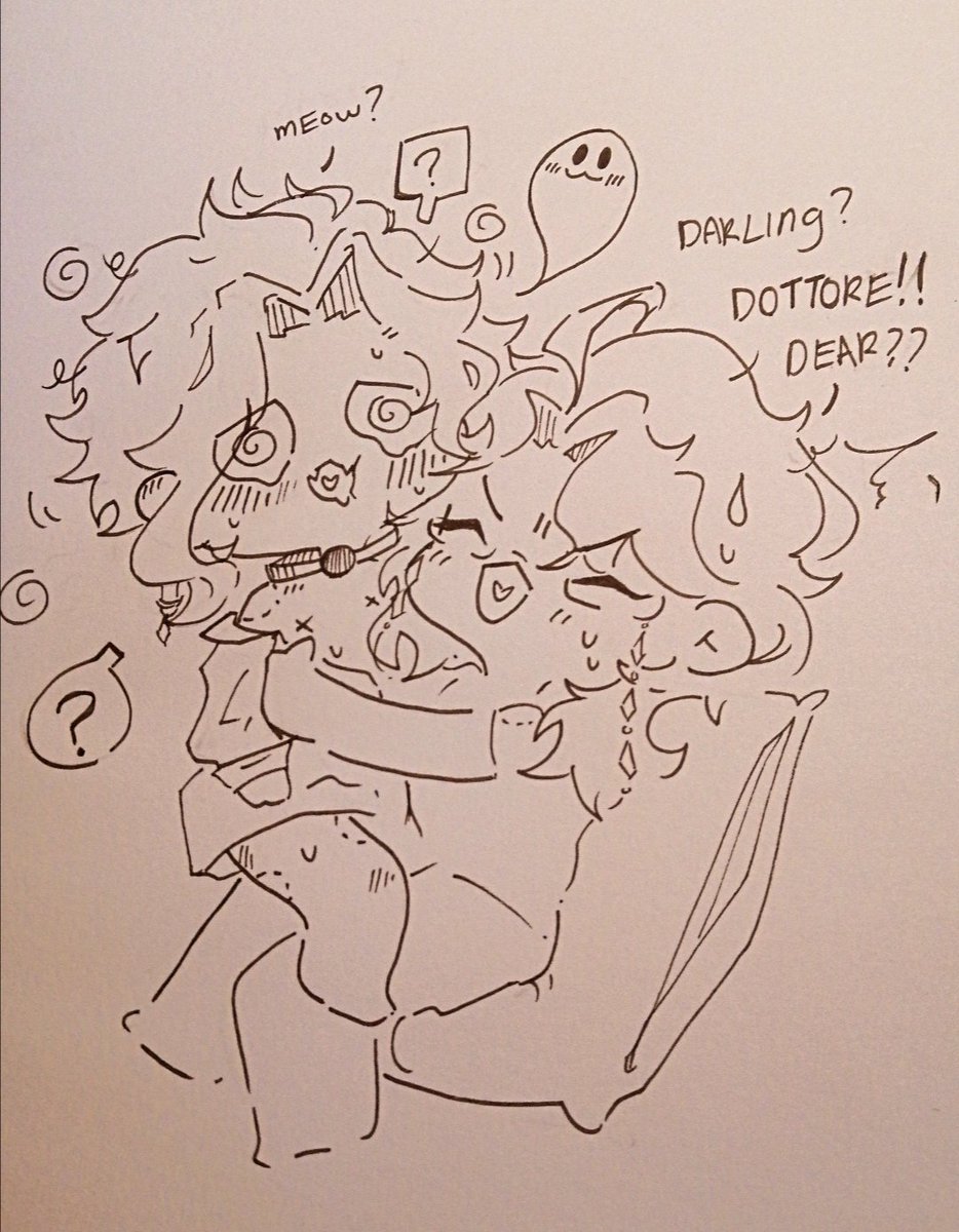 After meheheh poor lil dottie 😂🤧🤧💖💖💖
#GenshinImpact #Genshin #fatuiharbingers #dottore #Pantalone #Dottolone #Panttore #drawing