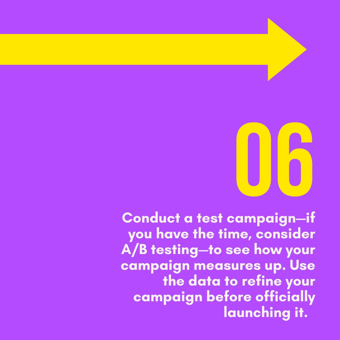 BreadcrumbsIO's tweet image. 🧪 Tip 6: Test and refine your campaign.

Before launching, conduct a test campaign to track various metrics such as email opens, new customers, unsubscribe rates, etc. Use this data to fine-tune your campaign, ensuring it&apos;s as effective as possible. #EmailTesting