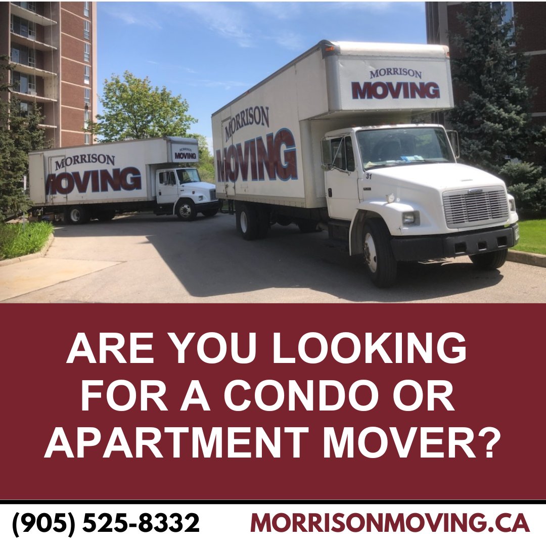Are you looking for a condo or apartment mover?

Morrison Moving provides moving services for apartments, condos, lofts, and studios. Our company has assisted many people in the Hamilton Region in moving into apartments and condos.
bit.ly/2U1H1Y2

#MorrisonMoving