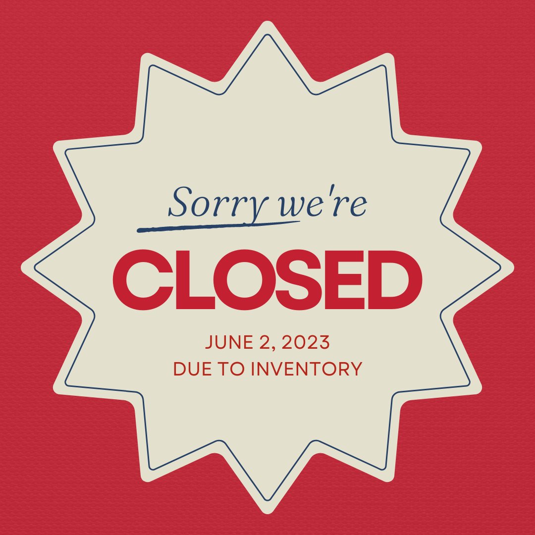 The Main Campus Store and Campus Store Health will be closed today for inventory. We will resume regular hours of operation on Monday, June 5th.  Our Sandy location will be open today and tomorrow from 10AM-6PM, and closed Sunday.