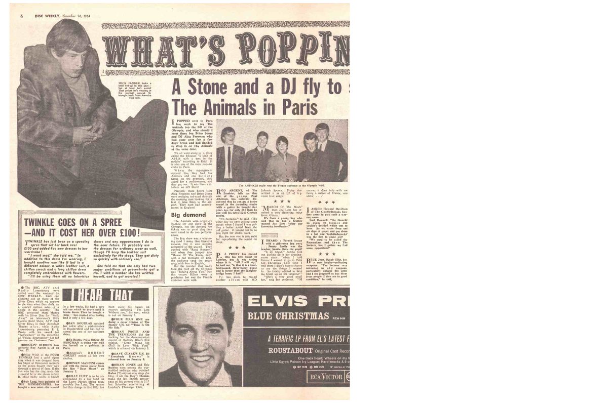 Disc December 1964.

#Sixties #Pop