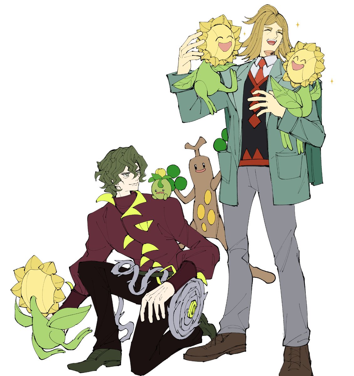 #ひらいて赤ブー はっこる過去絵しかなかった🍊🌻