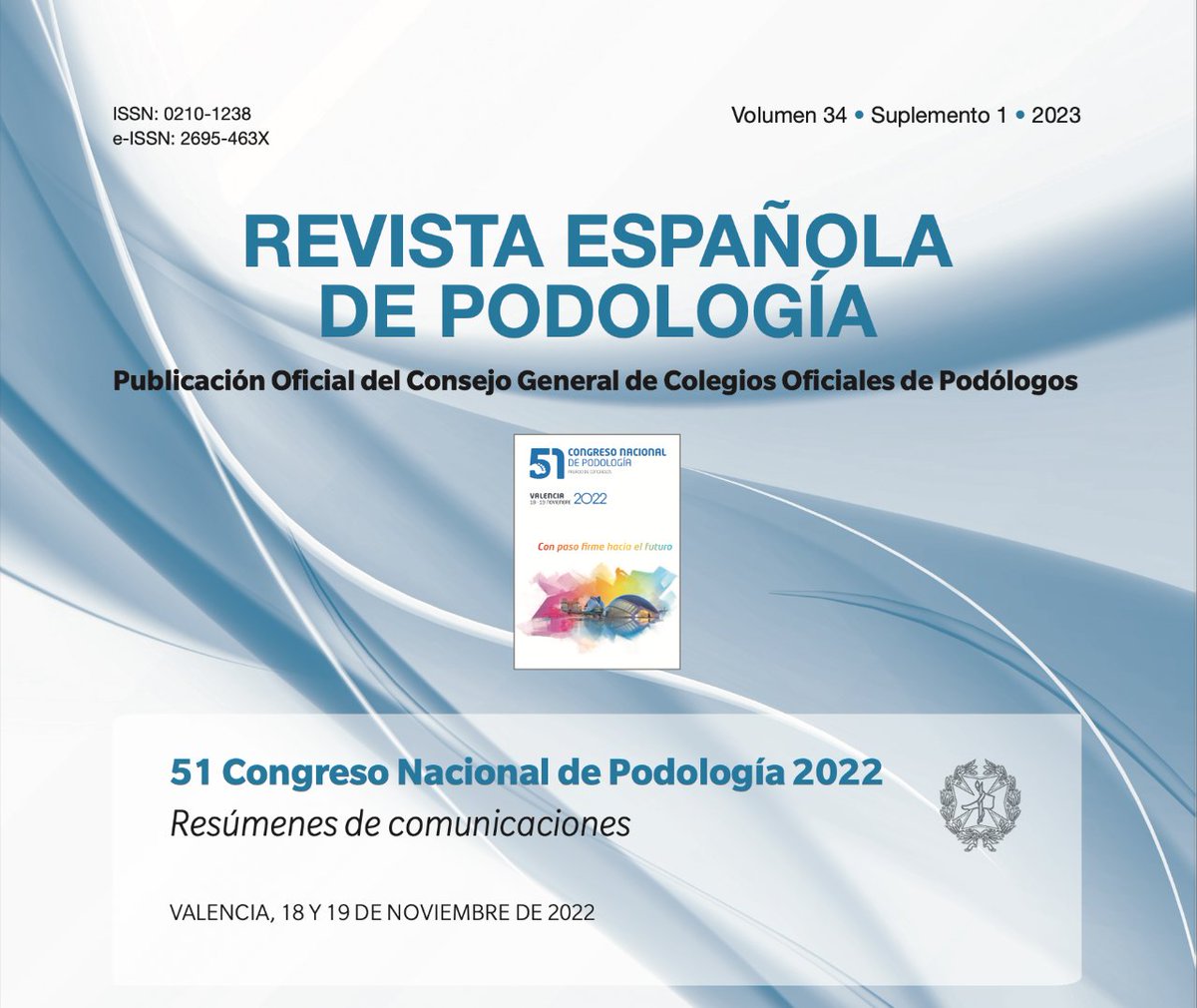 Ya está disponible el nuevo número de la Revista Española de Podología. En este número especial se recogen las comunicaciones presentadas en el pasado 51 Congreso Nacional que tuvo lugar en Valencia. 
i.mtr.cool/uuzdlymozz

Para enviar tus artículos: 
i.mtr.cool/gcwqbwaggh