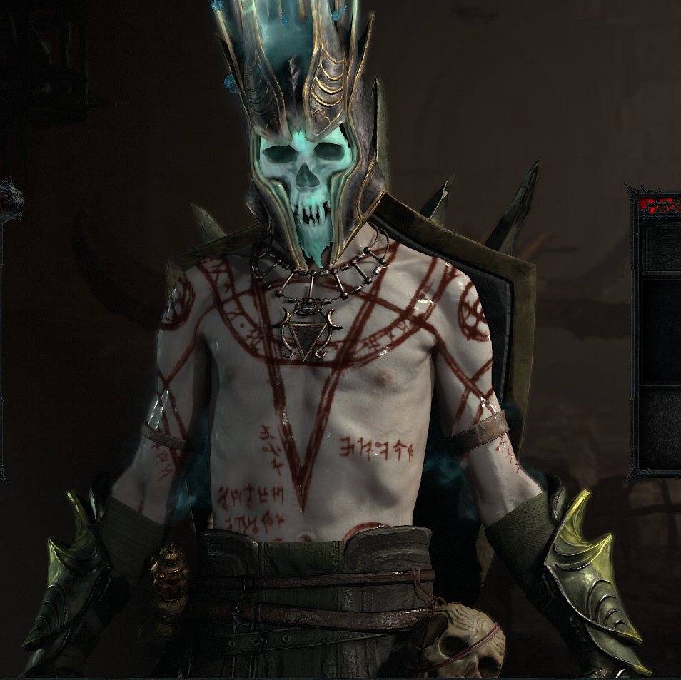 going in to #DiabloIV sporting this #necromancer drip