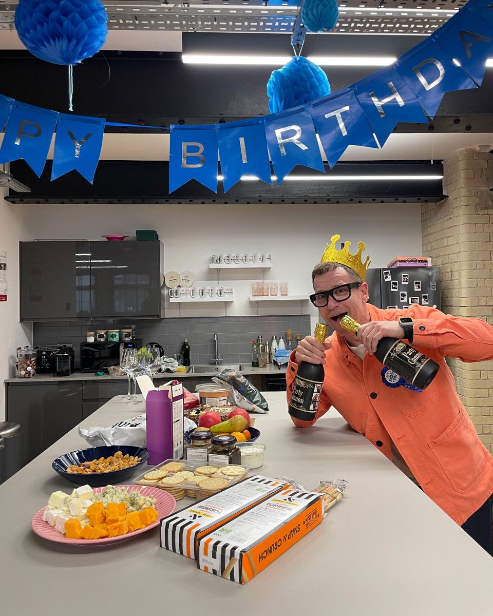 EnzymeComms's tweet image. A huge happy birthday to our wonderful Studio Manager, @jamie.sigler who has just turned the wise age of 50! To celebrate, we threw Jamie a half century party and organised a themed quiz including an "all about Jamie" round 🎂🎈🎁 We're so happy to have you onboard, Jamie!