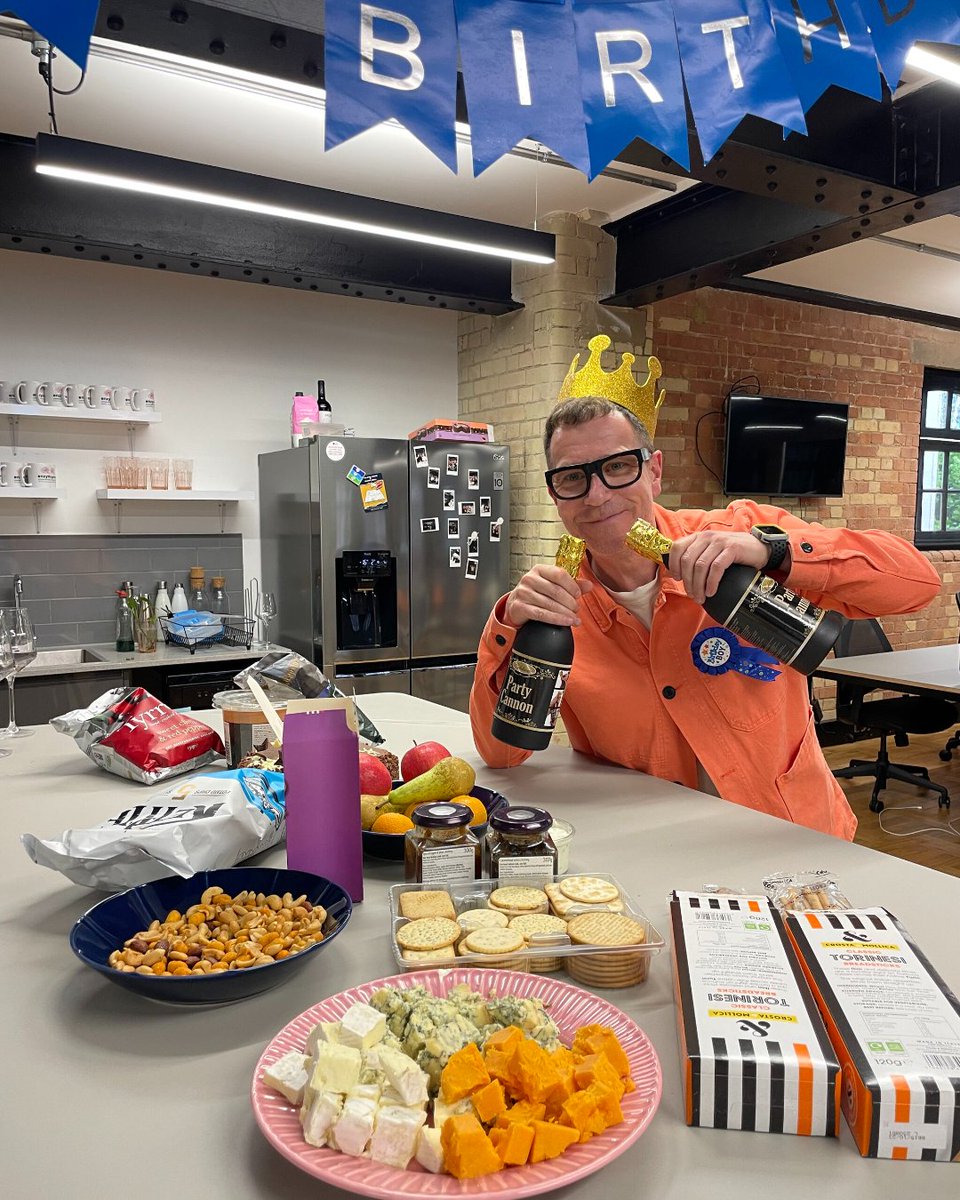 EnzymeComms's tweet image. A huge happy birthday to our wonderful Studio Manager, @jamie.sigler who has just turned the wise age of 50! To celebrate, we threw Jamie a half century party and organised a themed quiz including an "all about Jamie" round 🎂🎈🎁 We're so happy to have you onboard, Jamie!