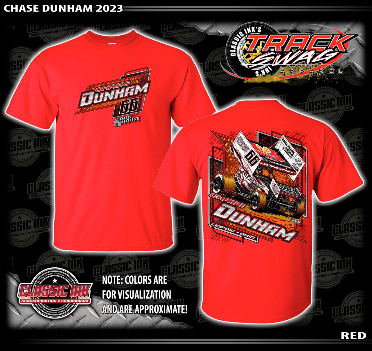 These are the new shirts we are selling this year so please reach out with your sizes and colors if you’d like one! Thank you!