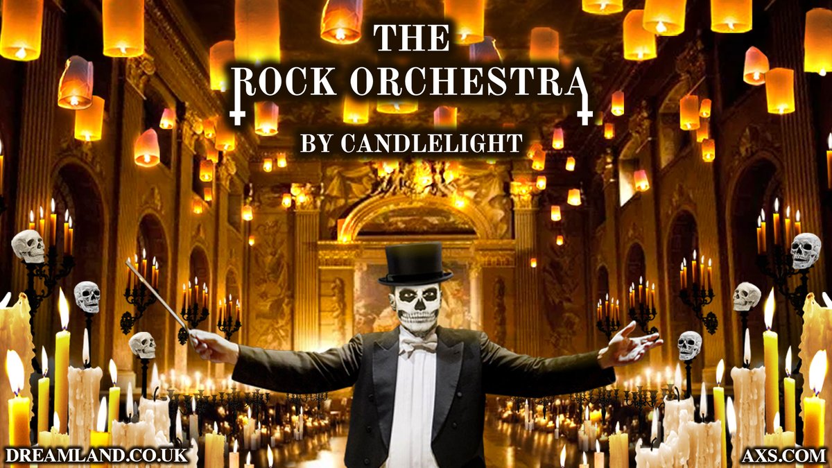 #AXSONSALE #AXSNEW The Rock Orchestra - a band of 11 classical musicians breathing beautifully dark energy into legendary Rock & Metal tracks in immersive candlelit settings, head to @DreamlandMarg on 11th October 2023.

⏰ Tickets are available now
🎫 w.axs.com/qhHH50OC0hs