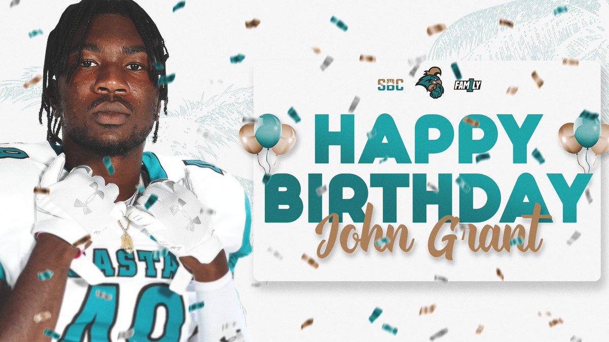CoastalFootball's tweet photo. 🎂 🎉 Enjoy the day! @Jay19Grant 

#FAM1LY | #BALLATTHEBEACH | #TEALNATION https://t.co/33x45VnIwO