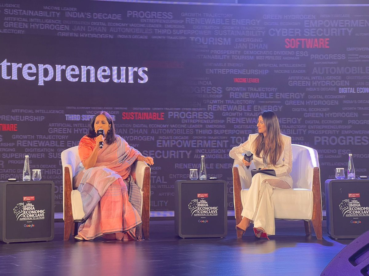 gowherAly's tweet photo. #TNIEC | Role Of New-Age Women Entrepreneurs
#RashiNarang (CEO & Founder, Heads Up For Tails), Neha Barjatya (Marketing Director, #GoogleIndia), Meghana Narayan (Co-Founder, Wholsum Foods (Slurrp Farm) at India Economic Conclave
#Internetsaathi #womenwill @idfcfirstbank https://t.co/hDXLRZOPzX