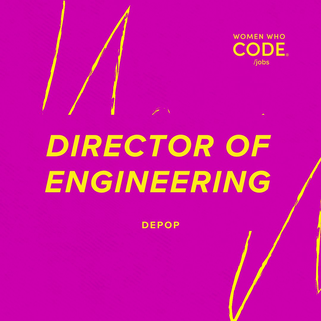 ⏳👀  Time is ticking to apply to this #Tech Job: Director of Engineering at @depop in #London  

Apply now → womenwhocode.com/jobs/15270  

#fashiontech #etsy #communitypowered #flexibleworkschedule