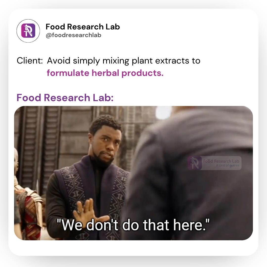 FoodResearchLa1's tweet image. The Food Research Lab helps formulate herbal products that are safe, effective and per the regulatory guidelines!
.
.
#foodresearchlab #pepgra #foodresearchlabindia
#foodproductdevelopment #beverageformulation #flavorandfragrance #healthcareanalytics #ingredientintelligence
