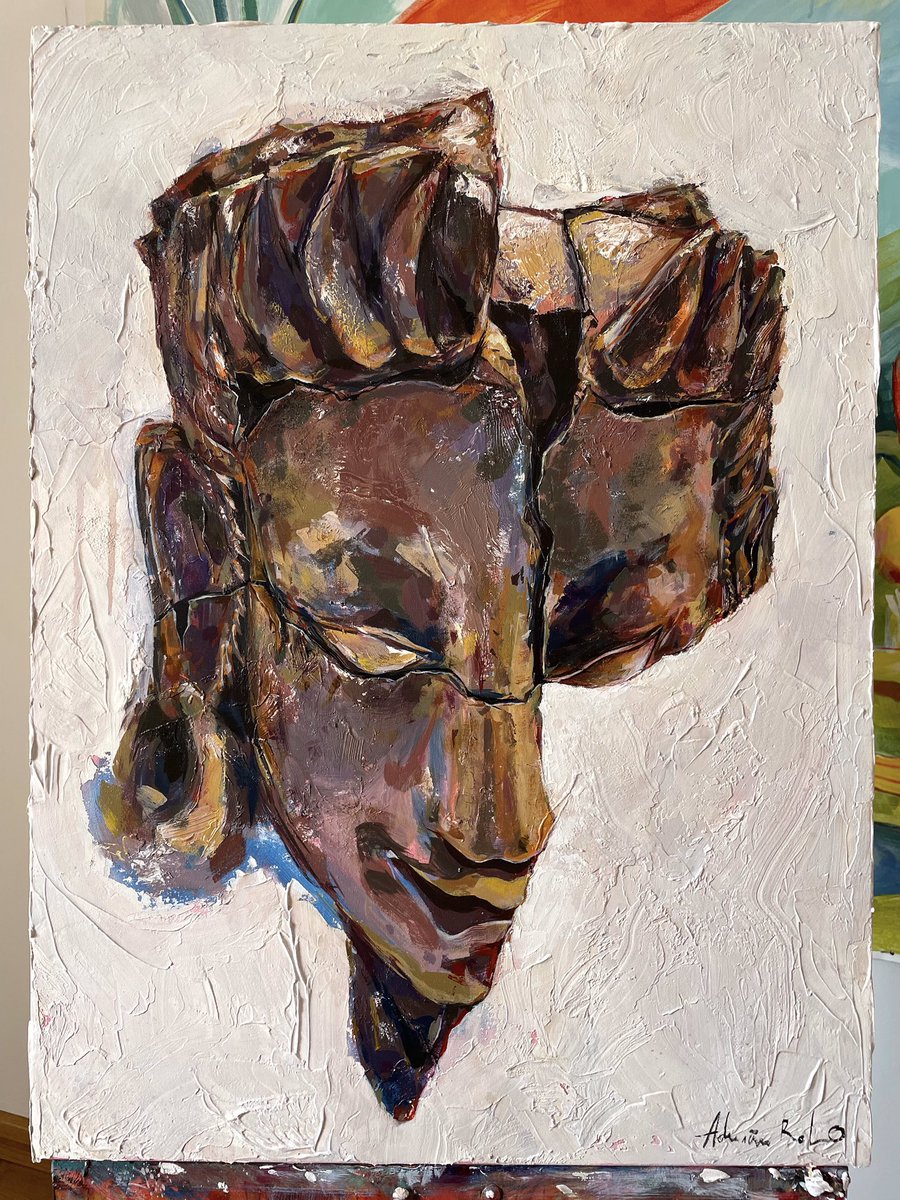 Quería enseñaros mi pintura sobre los primeros rostros encontrados de Tartessos, descubiertos en un pueblo de nuestra región, El Turuñuelo, Guareña. este es mi pequeño homenaje (se agradece si lo apoyáis para que mas gente lo pueda ver) ❤️