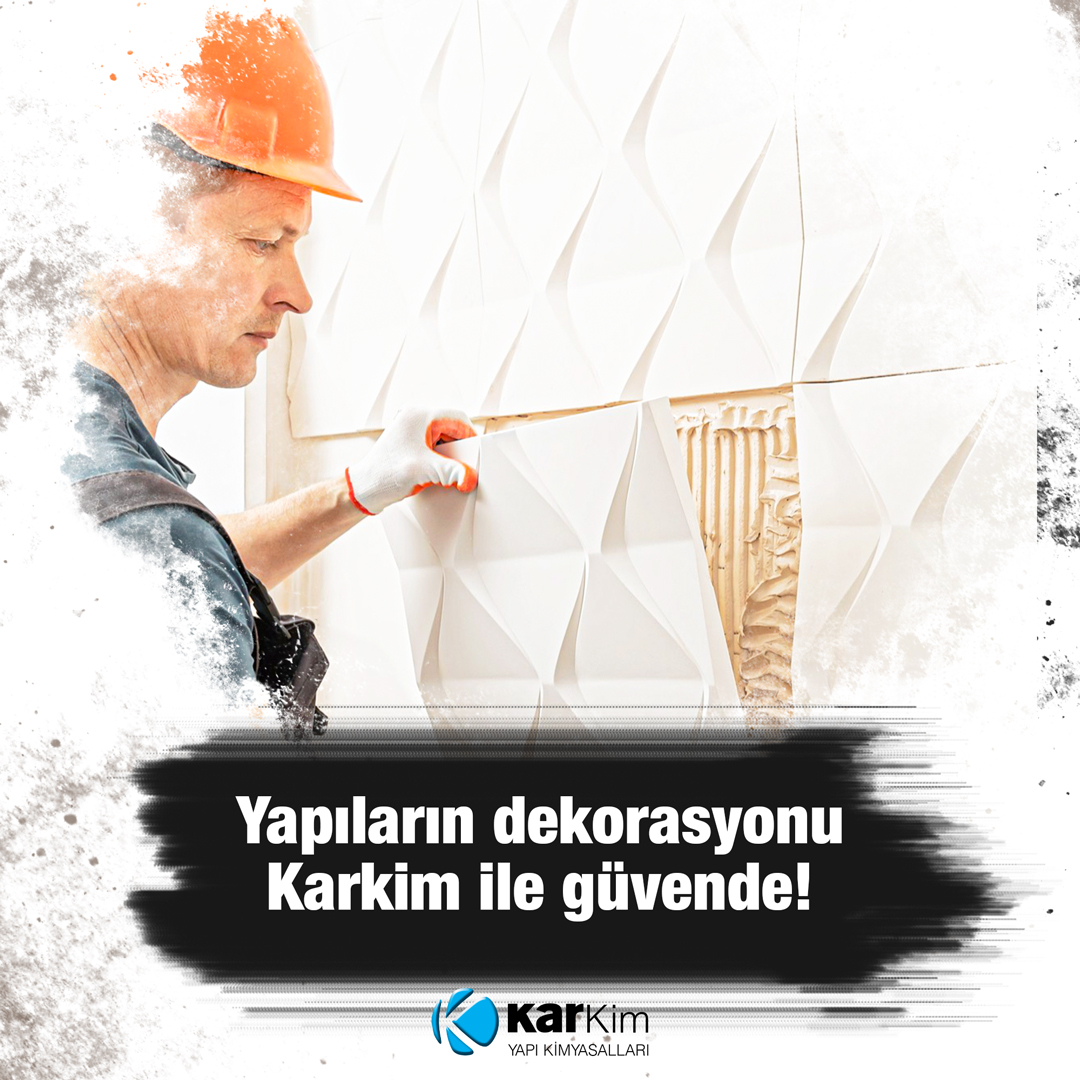 Yapıların dekorasyonu Karkim ile güvende! #Karkim #YapıKimyasalları