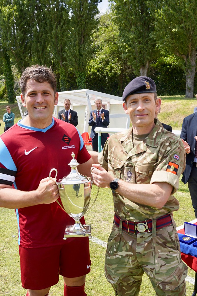 A fantastic result by @AirborneSappers beating @32EngrRegt 3-1 in the Sapper Cup Final! Well done to both teams for making it a great match to watch! 💪⚽️ @sapperfootball #SapperFamily #SapperStrong