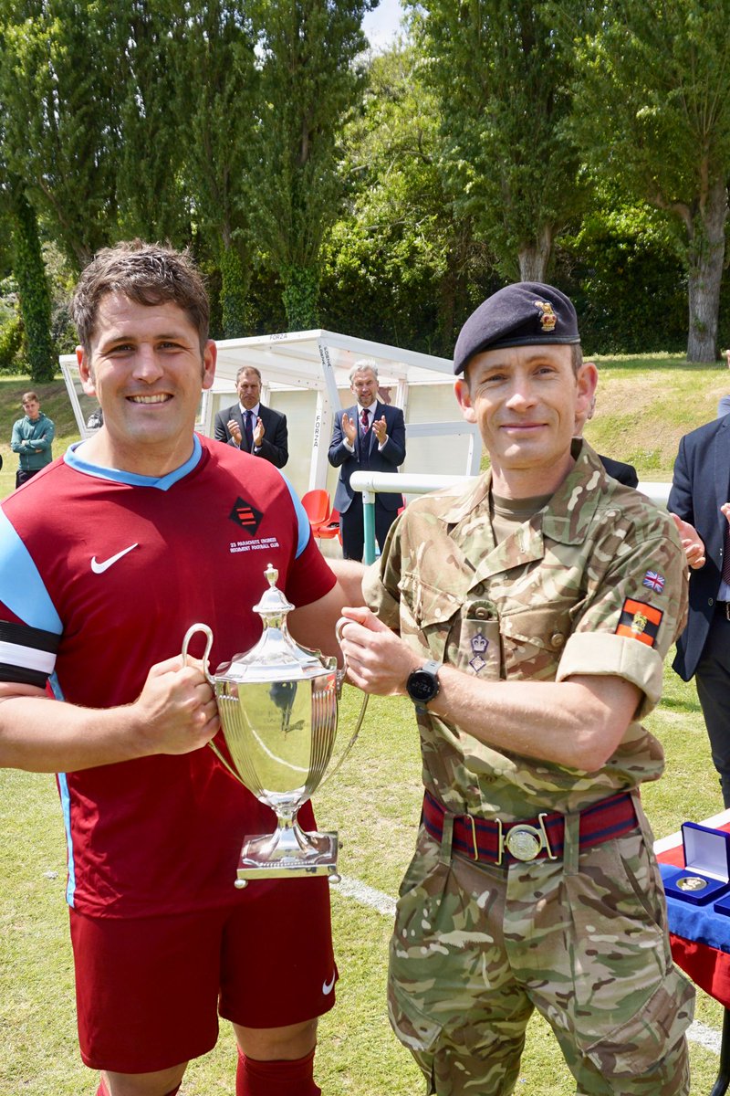 Corps Col RE (@corpscolre) on Twitter photo A fantastic result by <a href="/AirborneSappers/">23 Parachute Engineer Regiment</a> beating <a href="/32EngrRegt/">32 Engineer Regiment</a> 3-1 in the Sapper Cup Final! Well done to both teams for making it a great match to watch! 💪⚽️
<a href="/sapperfootball/">Sapper Football</a>
#SapperFamily #SapperStrong A fantastic result by <a href="/AirborneSappers/">23 Parachute Engineer Regiment</a> beating <a href="/32EngrRegt/">32 Engineer Regiment</a> 3-1 in the Sapper Cup Final! Well done to both teams for making it a great match to watch! 💪⚽️
<a href="/sapperfootball/">Sapper Football</a>
#SapperFamily #SapperStrong