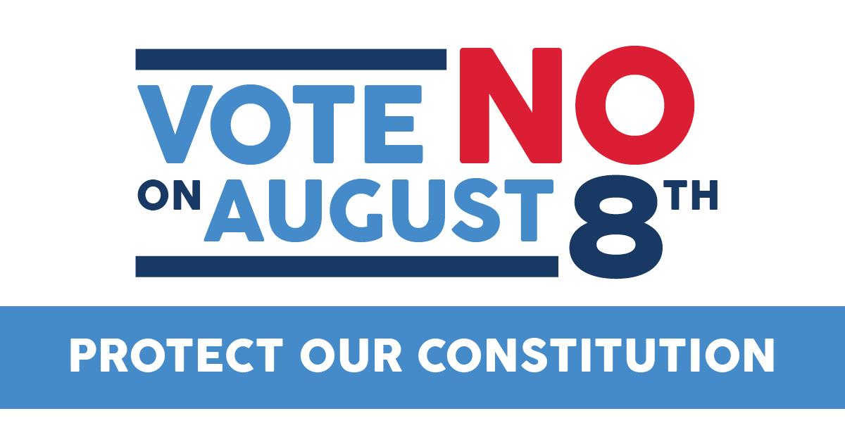 Don’t give up your freedom to make decisions that affect your life.
Stop 41% of voters from making decisions for 59%
Vote NO on August 8
Vote NO on Issue 1
#NoOnIssue1 #VoteNOinAugust