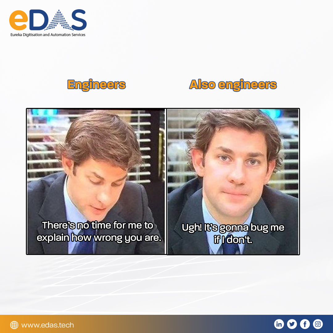 Every one of us, particularly engineers, often struggle to resist the urge to explain to someone who is wrong. 
Have you faced a similar situation? Let us know in the comments!   
#Memes #memesmarketing #techmemes