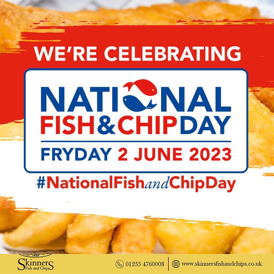 We’re celebrating National Fish and Chip Day! 🐟🍟

#nationalfishandchipday #fishandchips #fishandchipsclacton #foodie #clacton #food #chips #bestfishandchips #callandcollect #clactononsea