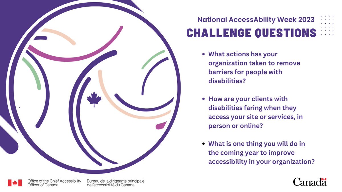 1/2 We launched a centre of expertise to train PSC employees on creating accessible documents by design, thereby removing barriers for people with disabilities! #CAONAAWChallenge