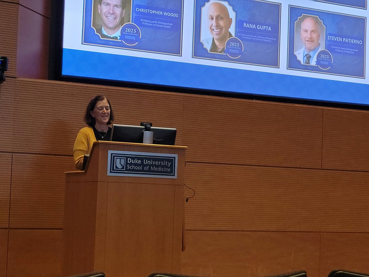 dukemedicine's tweet photo. Happening now.
Thanks for all joining us live and online for Dr. Cooney's State of the Department address. It's all about our people. #OneDuke @kat https://t.co/yNmQlg6XKF