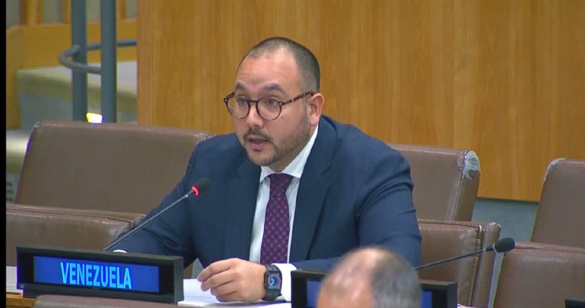 Johelis 😘❤️🇻🇪 (@yohelismoncada) on Twitter photo Funcionarios diplomáticos venezolanos resultaron electos por aclamación para ocupar importantes cargos en la Asamblea General de la Organización de las Naciones Unidas (ONU). Así lo informó la misión diplomática de Venezuela, ante el organismo.
<a href="/ONU_es/">Naciones Unidas</a>
#VenezuelaSinSanciones Funcionarios diplomáticos venezolanos resultaron electos por aclamación para ocupar importantes cargos en la Asamblea General de la Organización de las Naciones Unidas (ONU). Así lo informó la misión diplomática de Venezuela, ante el organismo.
<a href="/ONU_es/">Naciones Unidas</a>
#VenezuelaSinSanciones