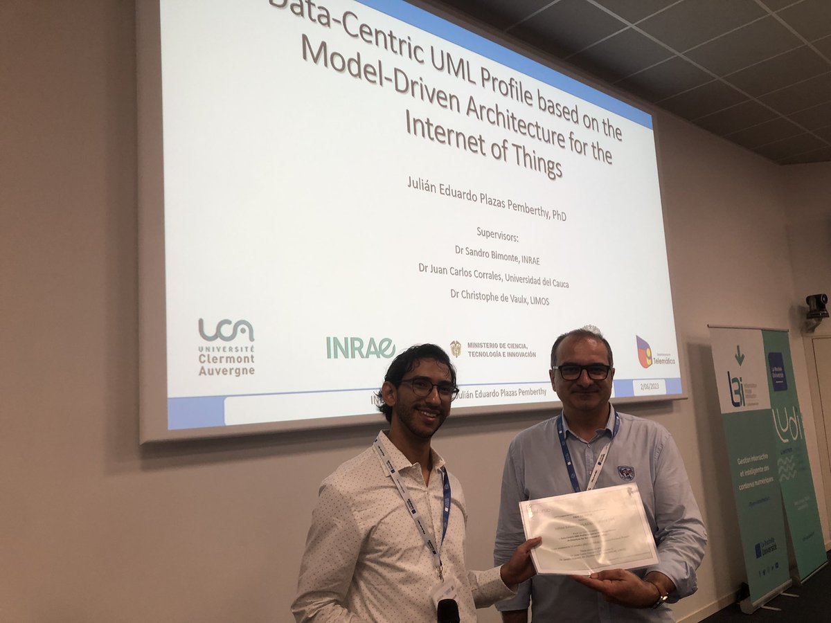 Prix de thèse #inforsid2023 Julian Eduardo Plazas Pemberthy