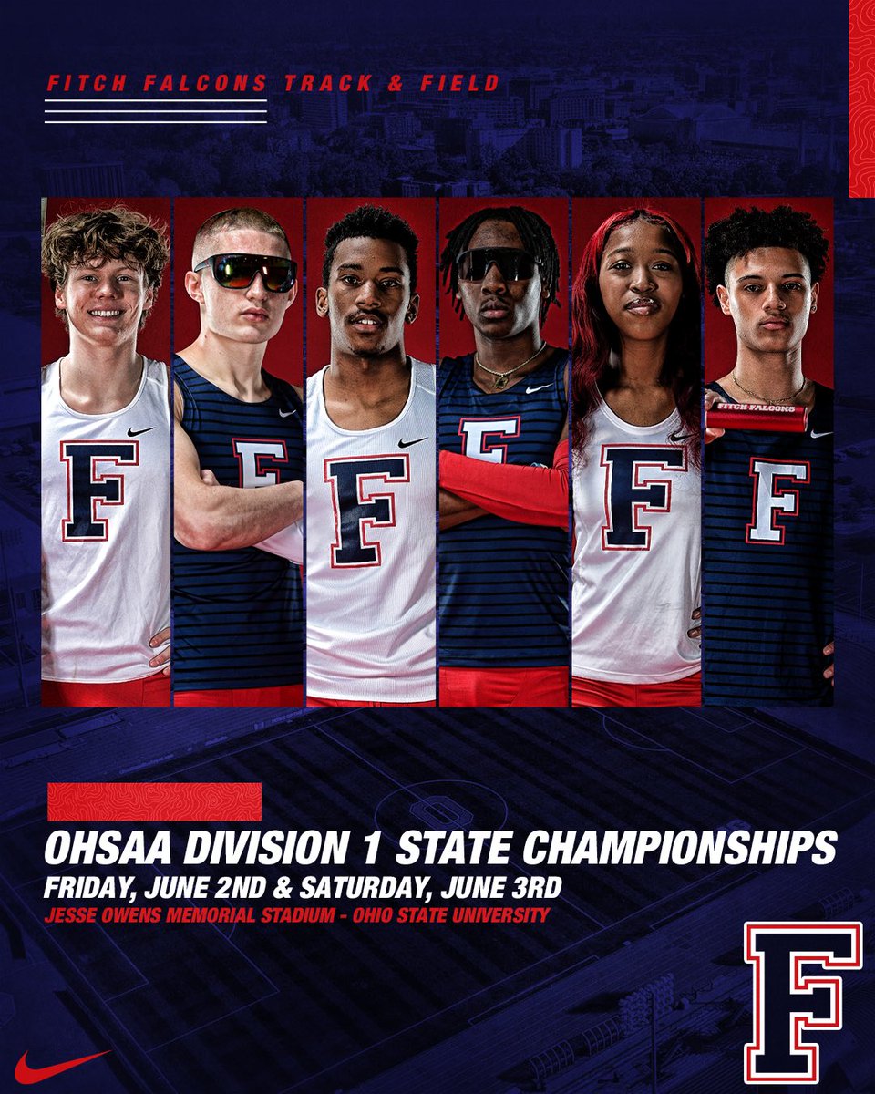 𝓢𝓽𝓪𝓽𝓮 𝓒𝓱𝓪𝓶𝓹𝓲𝓸𝓷𝓼𝓱𝓲𝓹𝓼 have arrived! We have athletes competing in 3 events this evening.

5:25pm 110m Hurdles
6:10pm 4x100m Relay
6:35pm 300m Hurdles

📍 » Ohio State Univ.
🏟 » Jesse Owens Memorial Stadium
📊 » milesplit.live/meets/557755
📺 » accounts.milesplit.com/live/58914