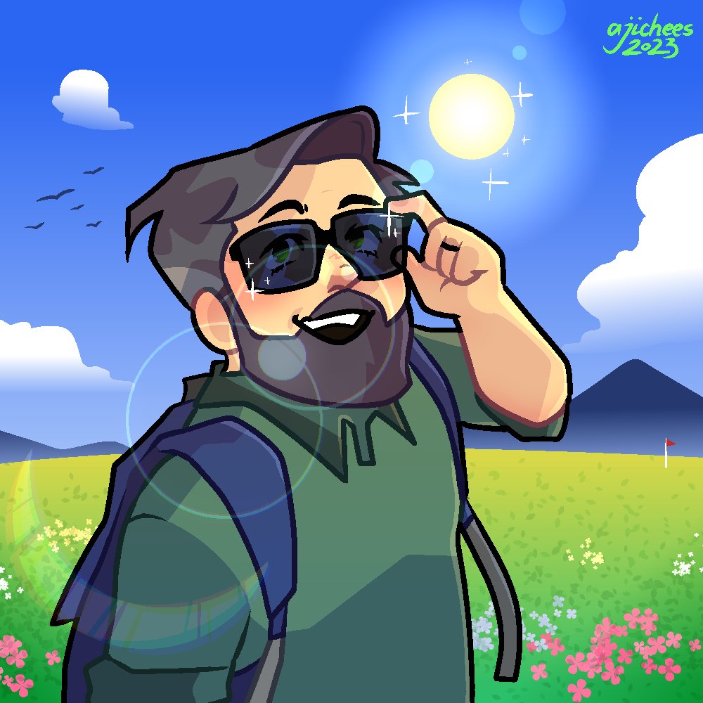 ajichees's tweet photo. happy happy birthday rob! hope you're having a good time! this was brought to you by the fact that we call him sunshine sometimes LOL (and also i'm feeling the summer heat here already, stay safe everyone!) https://t.co/JHEY1HjSeY
