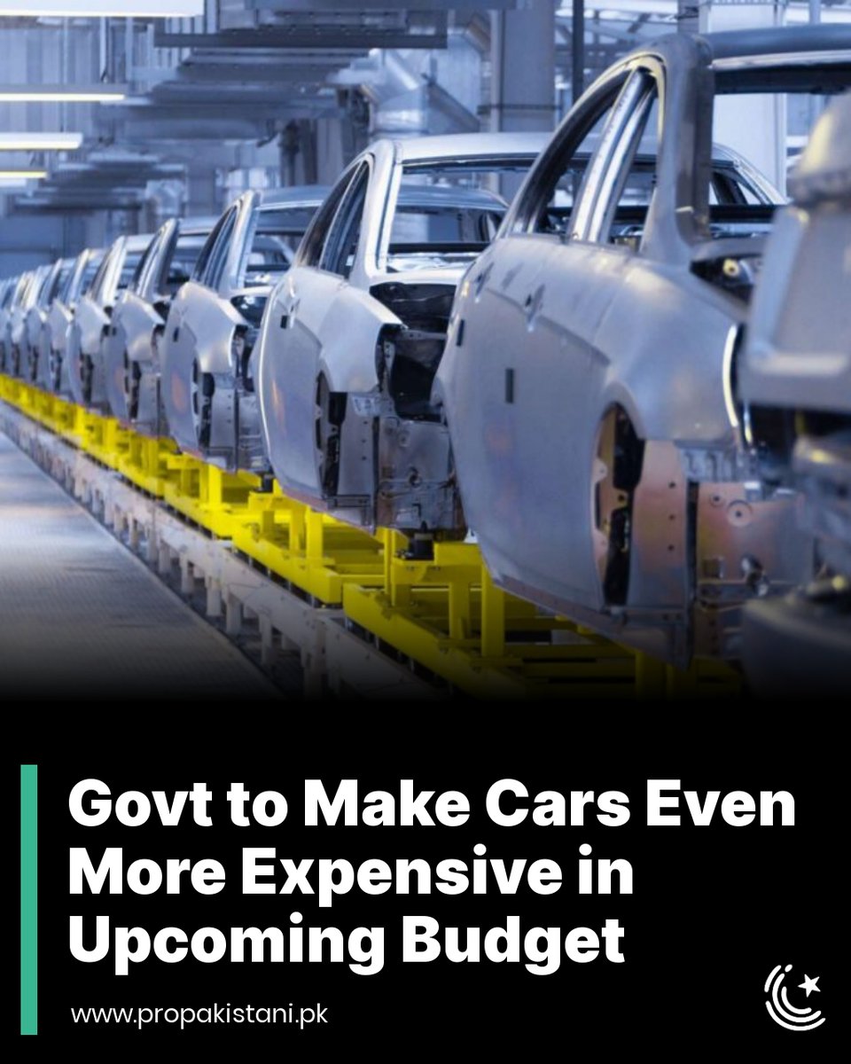 PAMA has stated that changing the basis of WHT will negatively impact the sales of locally-made vehicles.

Read More: propakistani.pk/2023/06/02/gov…

#PAMA #AutoIndustry #CarPrices #Budget