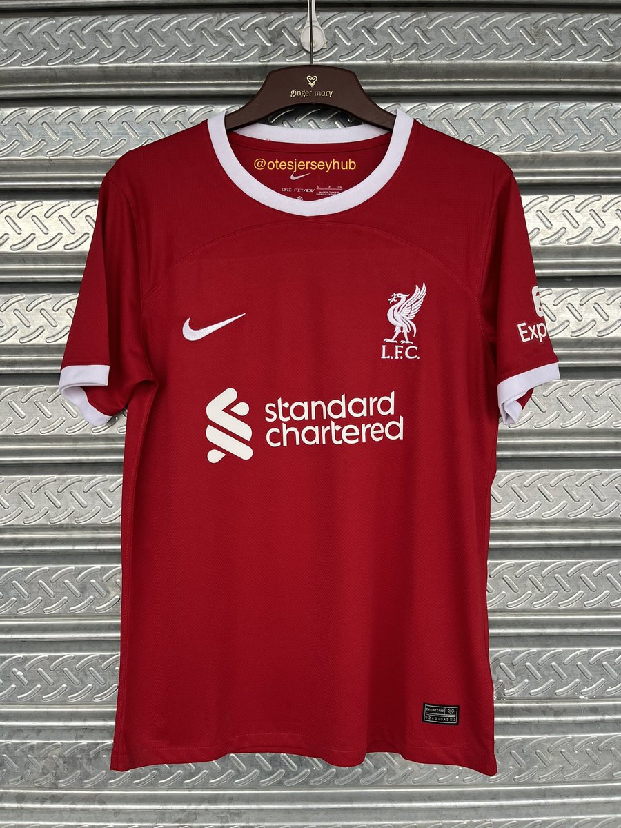 Liverpool’s 2023/24 home kit is available in our shop

140gh Jersey 
170gh Jersey + Customization 

🛍️Shop from us now