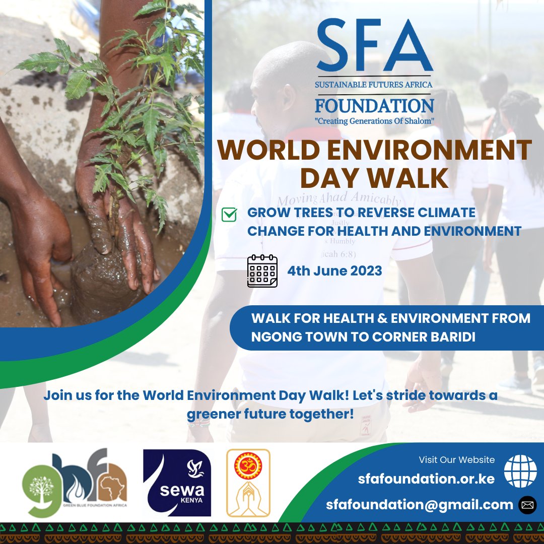 Together with our sister organization, Sustainable Futures Africa (SFA)  Foundation, we are proud to be part of the WED walk🌿

#TogetherForChange #SustainableFuturesAfrica
#WorldEnvironmentDay2023 #communityengagement #jointhemovement