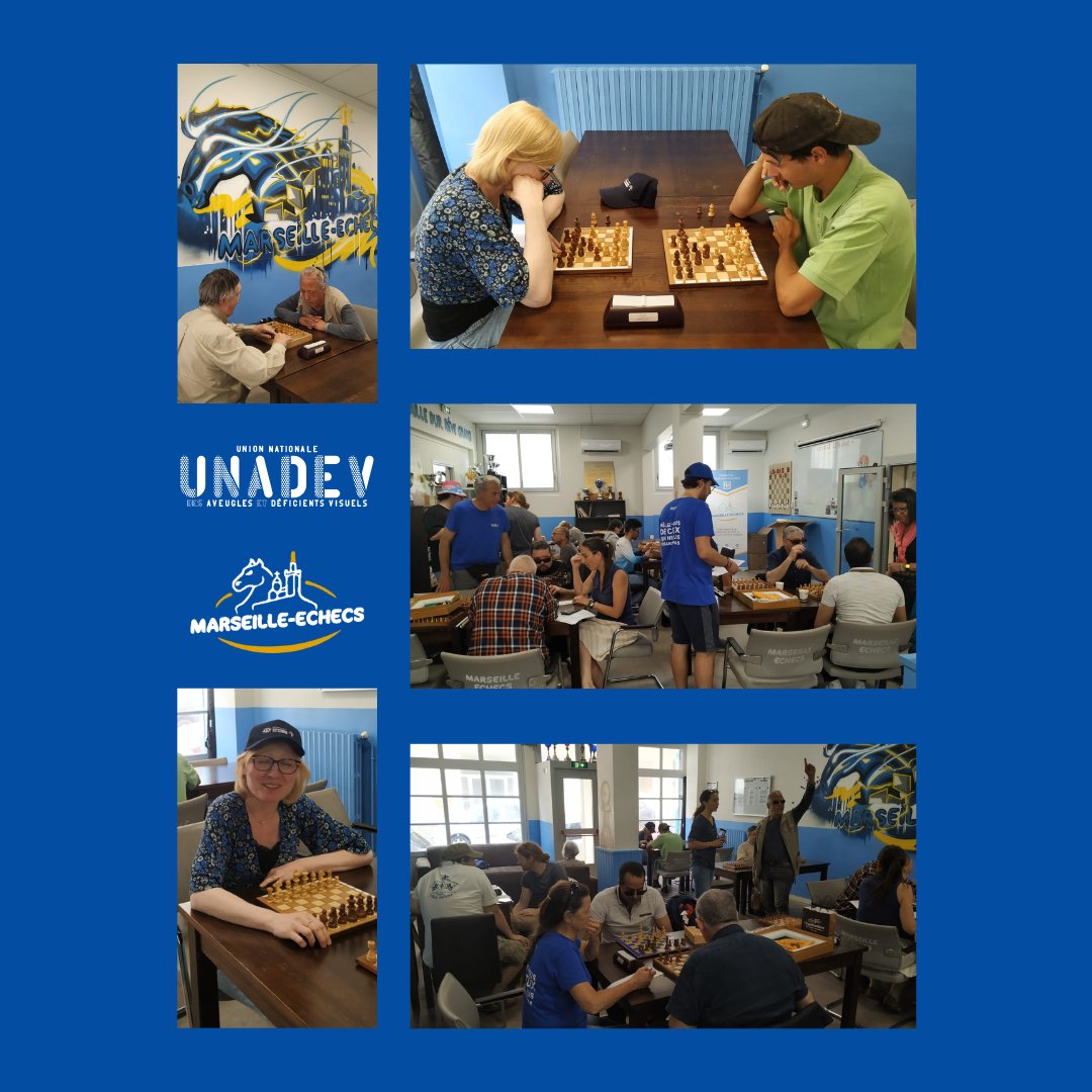 Marsechecs's tweet image. Bonne ambiance &amp;amp; belles performances sont au club Marseille-Echecs 🔵⚪️ sur ces deux journées des rencontres UNADEV ! Vive les échecs ♟️🤩

#marseilleechecs #unadev #villedemarseille #mairiemarseille1_7 #mairiemarseille6_8 #bouchesdurhone