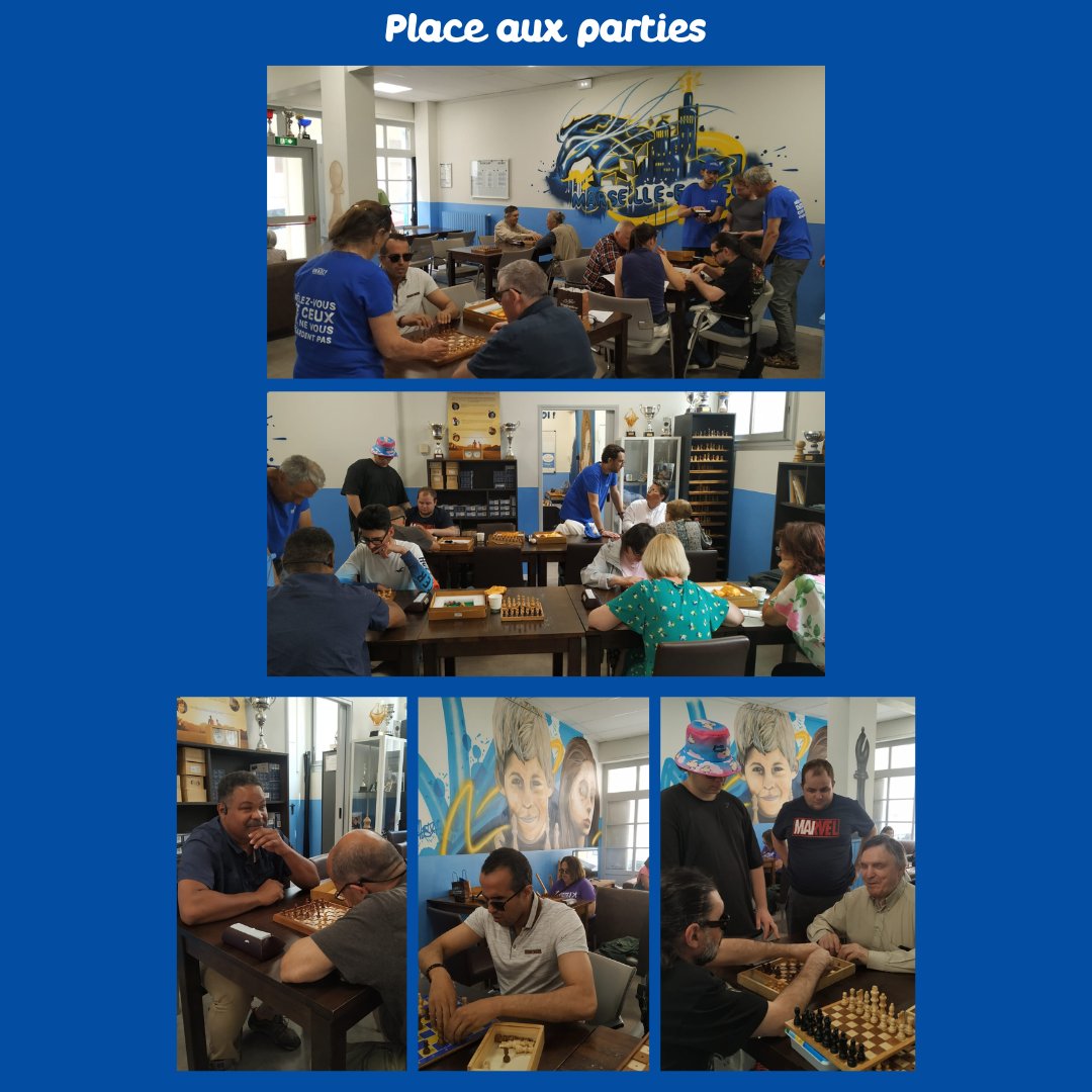 Marsechecs's tweet image. Bonne ambiance &amp;amp; belles performances sont au club Marseille-Echecs 🔵⚪️ sur ces deux journées des rencontres UNADEV ! Vive les échecs ♟️🤩

#marseilleechecs #unadev #villedemarseille #mairiemarseille1_7 #mairiemarseille6_8 #bouchesdurhone