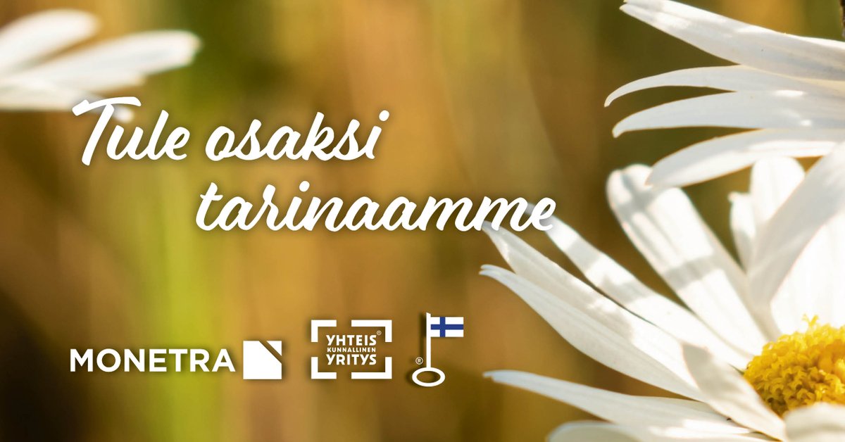 Käännä uusi lehti urallasi! Avoinna nyt monipuolisesti tehtäviä eri alueyhtiöissämme: 
- palvelujohtaja (Pirkanmaa)
- palvelupäällikkö (3, maksuliikenne, kirjanpito sekä ostoreskontra/Oulu ja Pirkanmaa)
- koulusihteeri (2) sekä henkilöstösihteeri (Oulu)

monetra.fi/meille-toihin/