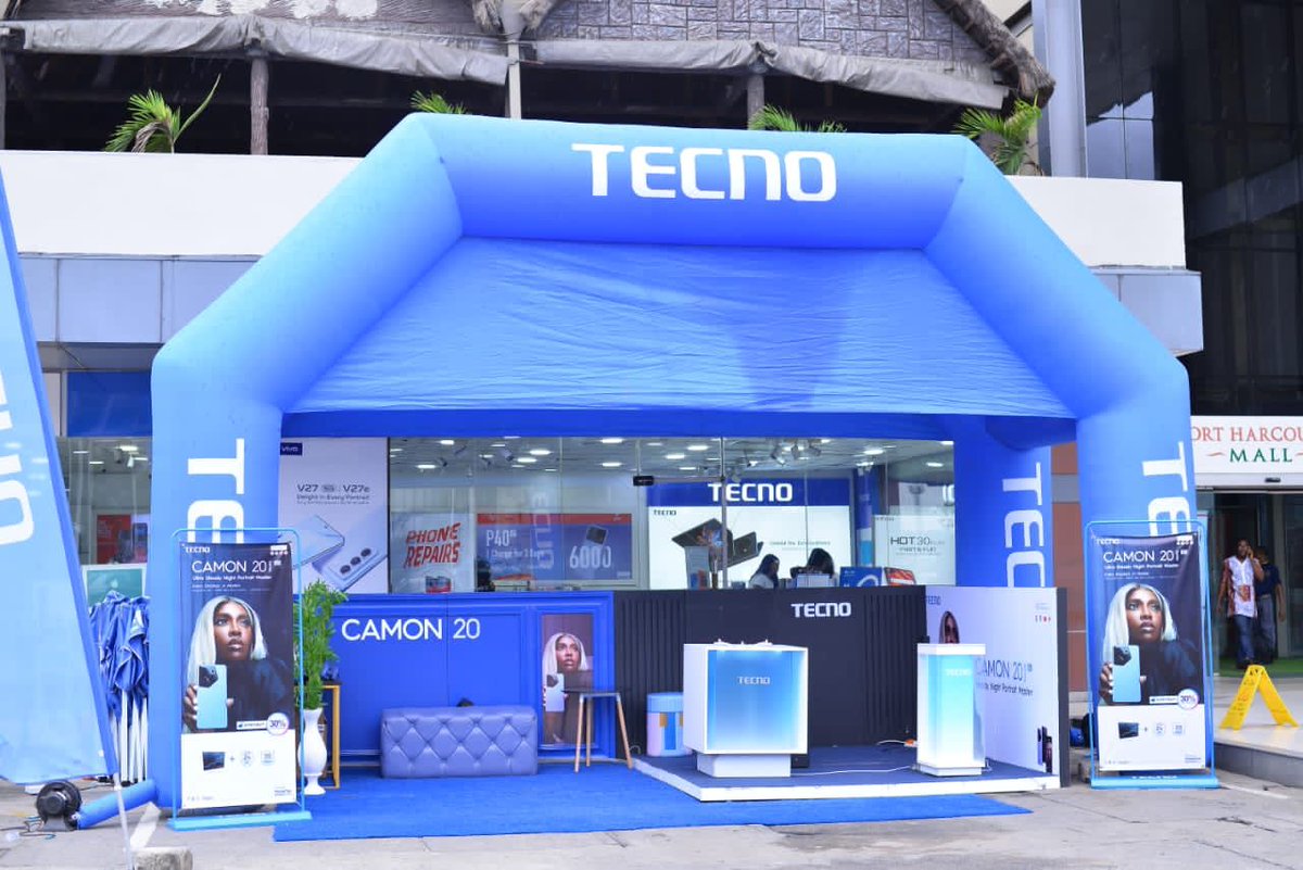 Activities are ongoing at the Port Harcourt Mall🥳

Don't miss out on this exciting event.

#TECNOForNigerian
#CAMON20Series